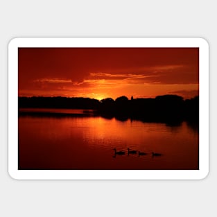 Atmospheric sunset Sticker